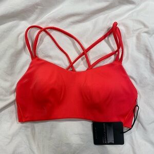 Savage X Fenty Vibrant Red Strappy Sports Bra